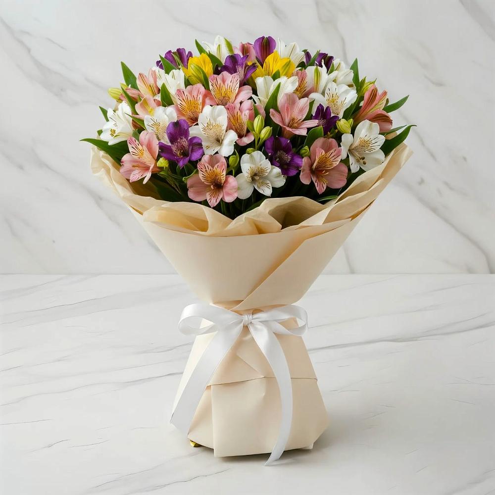 Букет цветов из: Альстромерии в Янталь