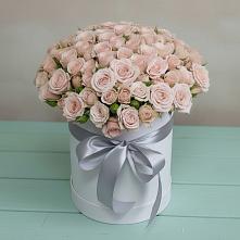 Цветочная композиция из Розы в шляпной коробке #REPLACE_PRED# Янталь