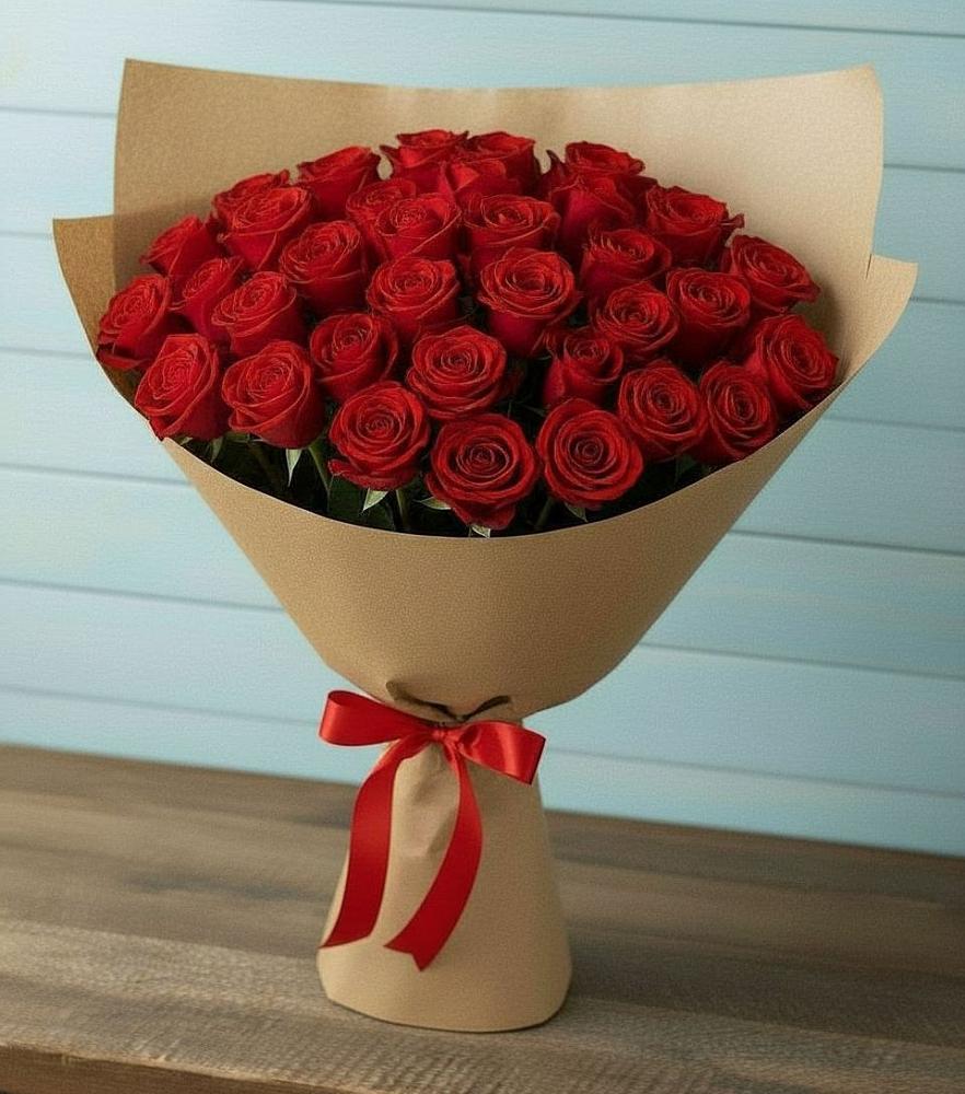 Букет Красные розы Милано в Янталь
