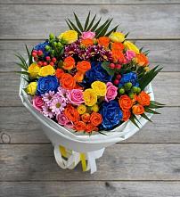 Букет цветов из:  Розы и Хризантемы в Янталь