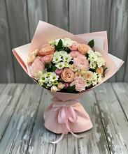 Букет цветов из:  Гвоздики, Розы и Хризантемы в Янталь