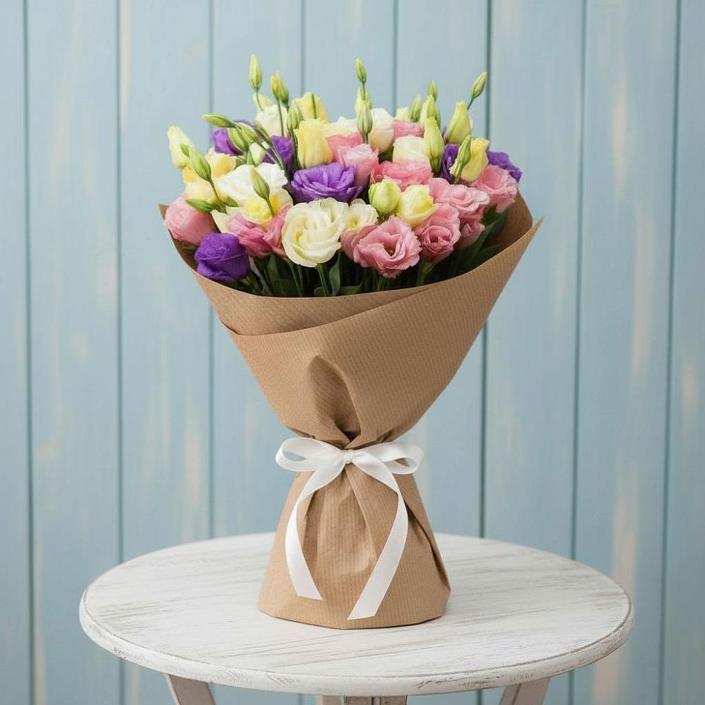 Букет цветов из: Лизиантусы в Янталь