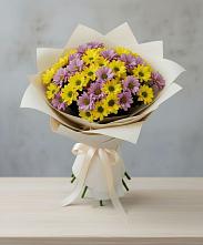 Букет цветов из:  Хризантемы в Янталь