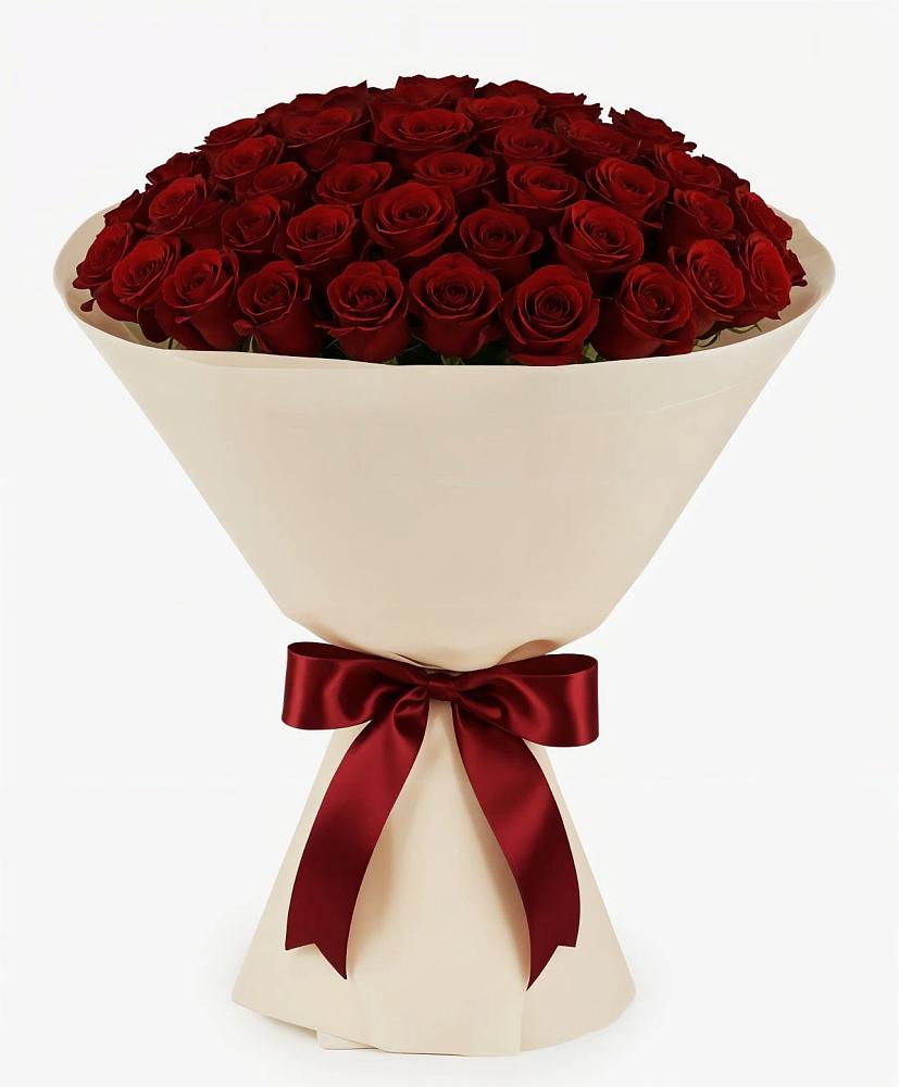 Букет 101 Бордовая роза Блэк Бакарра в Янталь
