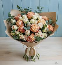 Букет цветов из:  Альстромерии и Розы #REPLACE_PRED# Янталь