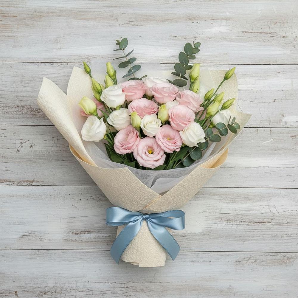 Букет цветов из: Лизиантусы в Янталь